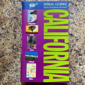 California AAA Spiral Guide Travel Guidebook Travel Book